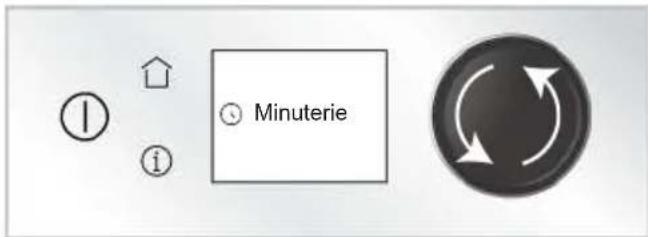 ① ↑ ① Minuterie