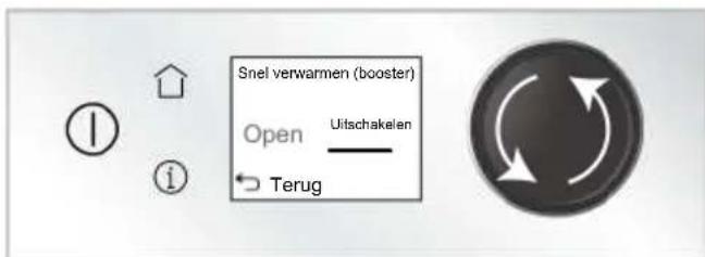 BEKO BBIM13500XPSW - De snel voorverwarmen (Booster) functie instellen - 3