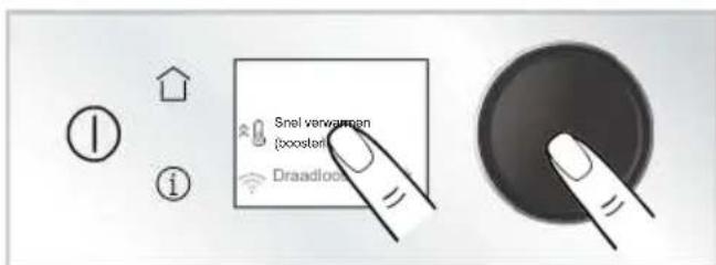 BEKO BBIM13500XPSW - De snel voorverwarmen (Booster) functie instellen - 2