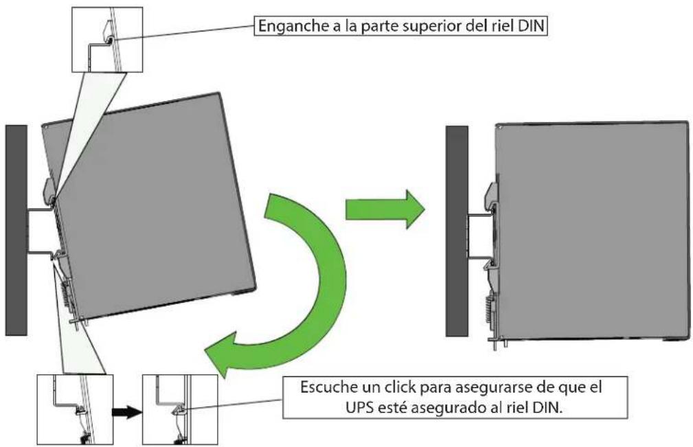 Tripp Lite DIN24480DC - Instalación del UPS en el Riel DIN - 1