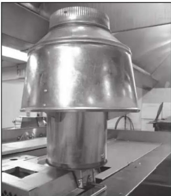 Blodgett XR8E - Installation de la hotte de tirage - 1