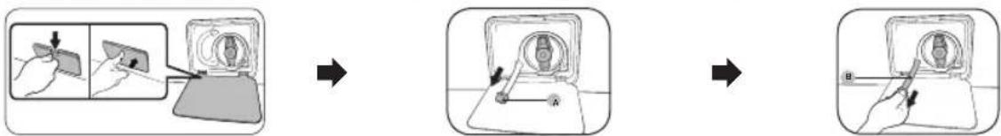 SAMSUNG WW80T654DLH - Desagüe de emergencia - 1