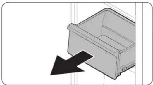 SAMSUNG RB38C674CSA - De lade verwijderen - 1