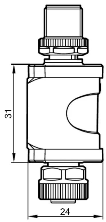 IFM DP1213 - Schéma d'encombrement - 2
