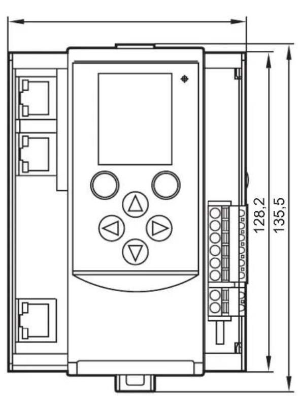 IFM AC422S - Schéma d'encombrement - 1