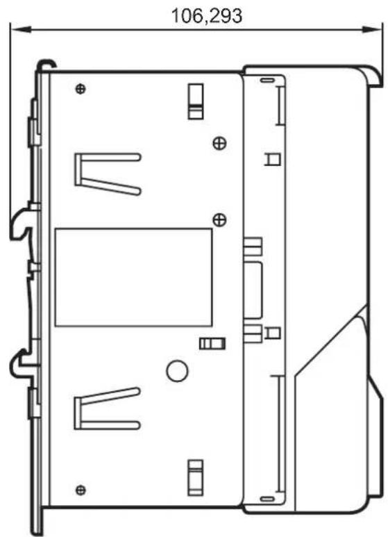 IFM AC422S - Schéma d'encombrement - 2