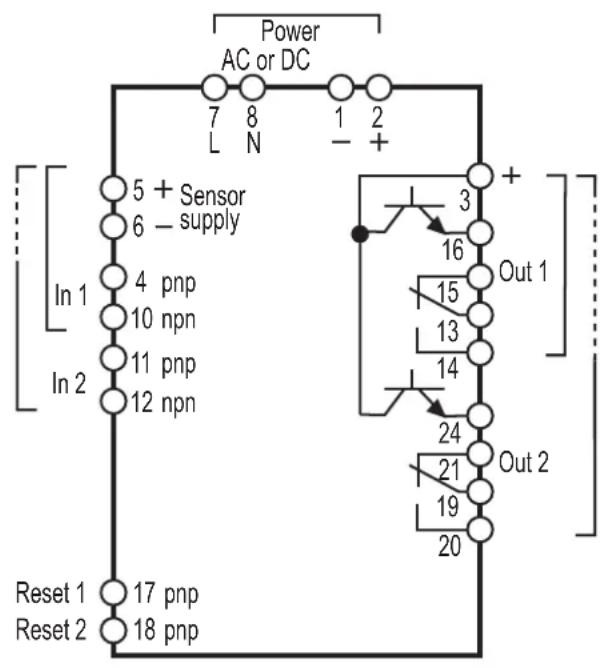 IFM DS2603 - Raccordement des bornes - 1