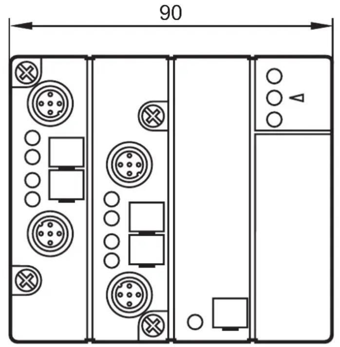 IFM AC006S - Schéma d'encombrement - 1