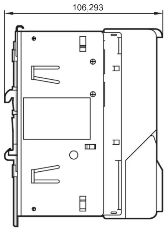 IFM AC402S - Schéma d'encombrement - 2