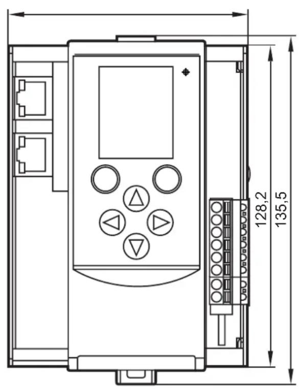 IFM AC402S - Schéma d'encombrement - 1