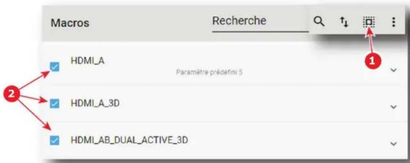 Barco XDX4K40 - Comment supprimer plusieurs fichiers de macro - 1