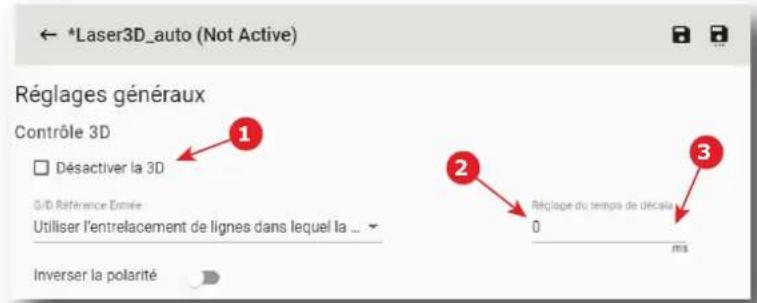 Barco XDX4K40 - Comment régler le temps de décalage de la commutation automatique - 1