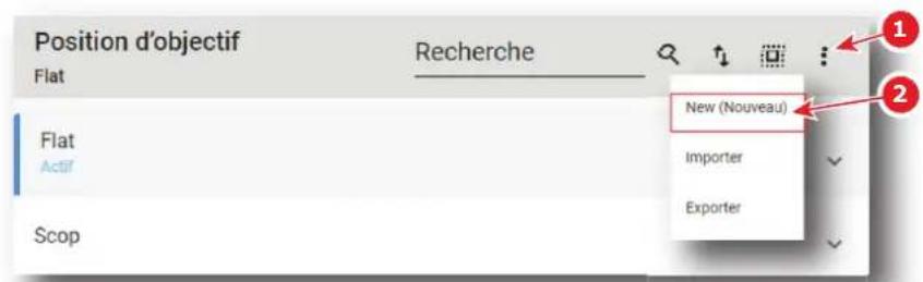 Barco XDX4K40 - Comment créer un fichier de position d'objectif à partir d'une configuration active - 1