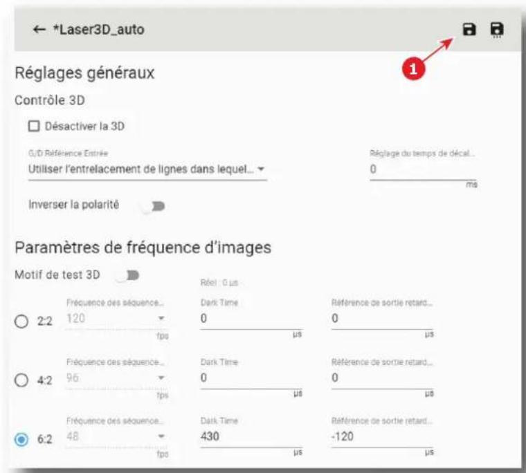 Barco XDX4K40 - Comment modifier - 2