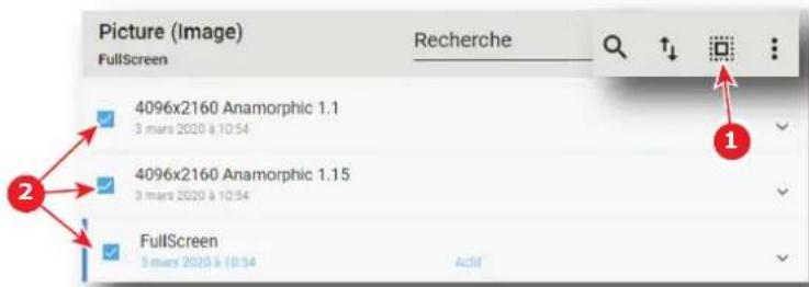 Barco XDX4K40 - Comment supprimer plusieurs fichiers à l'écran - 1