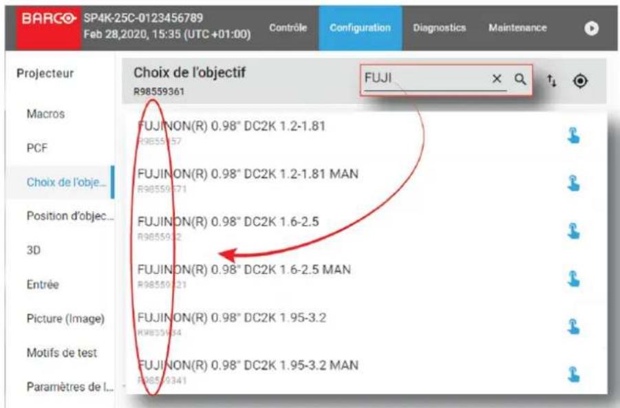 Barco XDX4K40 - Comment utiliser la recherche - 1