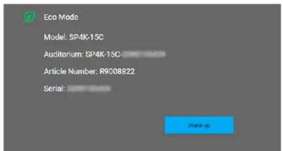 Barco XDX4K40 - Comment allumer le projecteur à distance, à l'aide de Web Communicator uniquement ? - 1