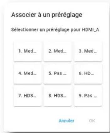 Barco XDX4K40 - Comment associer une macro à un préréglage - 3