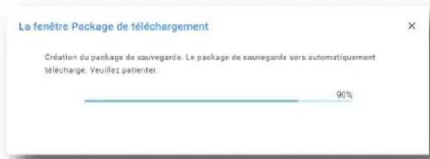 Barco XDX4K40 - Comment créer et exporter un package de sauvegarde de fichiers à l'écran - 3