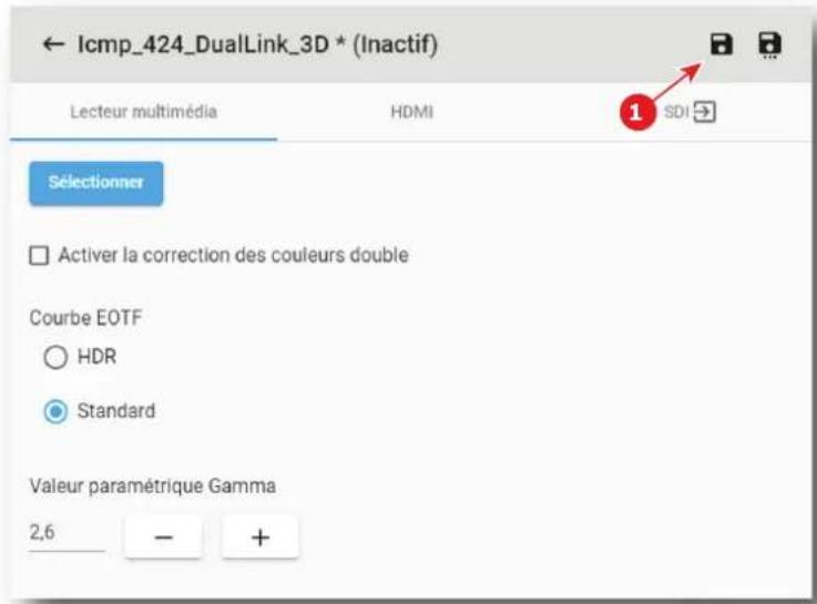 Barco XDX4K40 - Comment modifier - 2