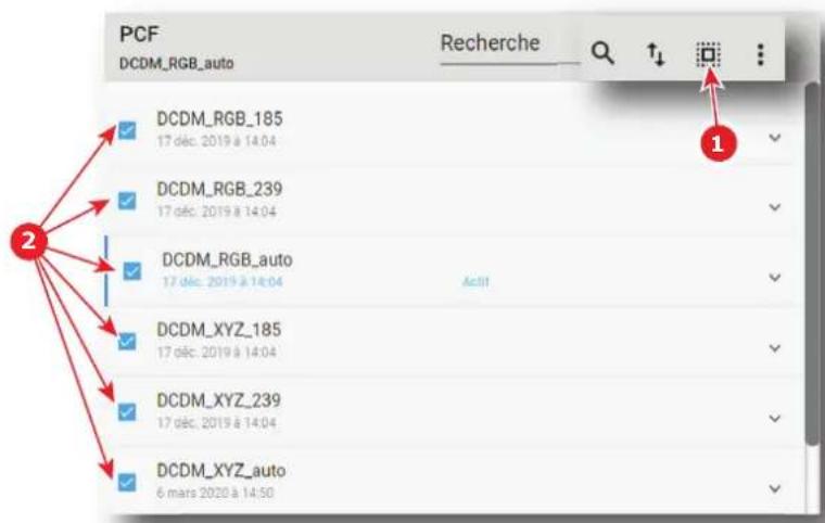 Barco XDX4K40 - Comment supprimer plusieurs PCF - 1