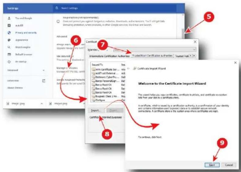 Barco XDX4K40 - Comment installer le certificat SSL dans votre navigateur - 2