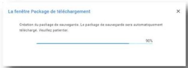 Barco XDX4K40 - Comment créer et exporter un package de sauvegarde de fichiers de position d'objectif - 3