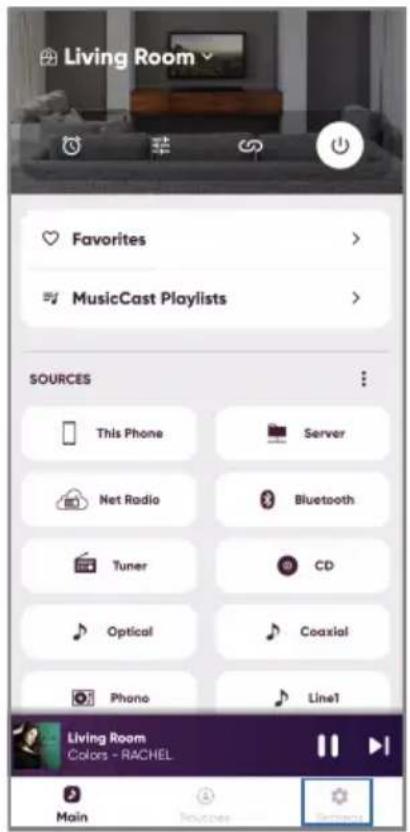 YAMAHA RN2000A - Utilisation de l'application pour vérifier les mesures YPAO et modifier les réglages - 1