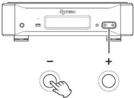 Esoteric N03T - Use the setting adjustment (+/-) buttons to change the settings. - 1