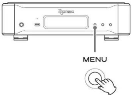 Esoteric N03T - Press the MENU button repeatedly to select the item to change. - 1