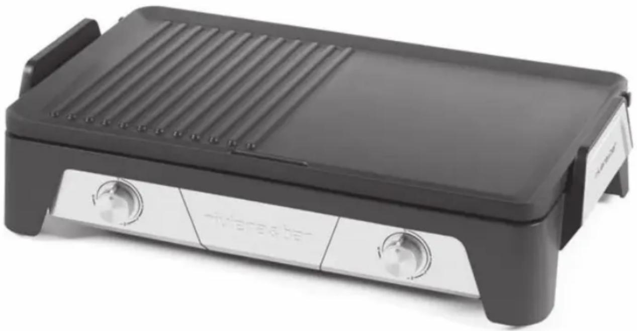 RIVIERA & BAR QPL550 - Plancha-Gril Cook & Serve twee zones - 1