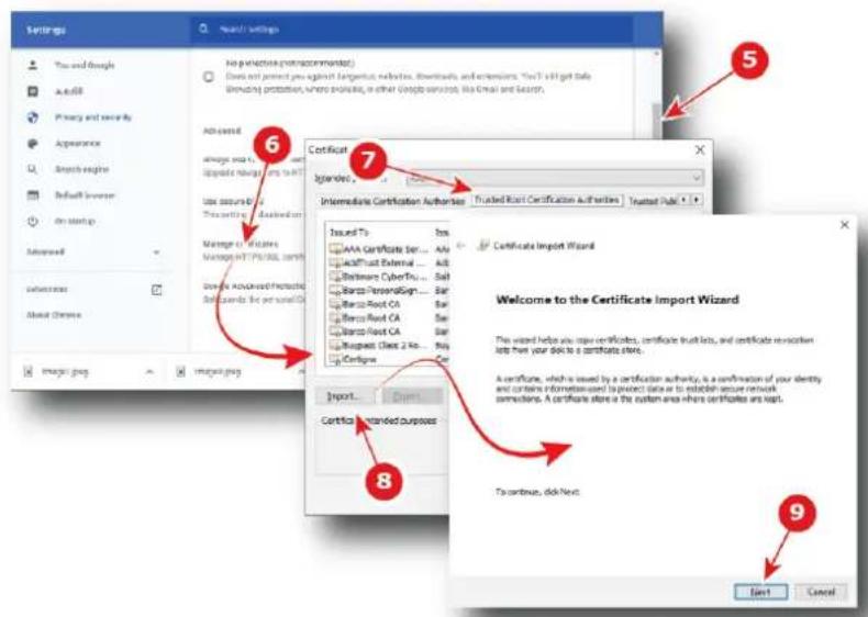 Barco XDM4K25 - Comment installer le certificat SSL dans votre navigateur - 2