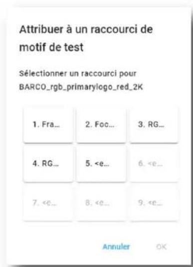 Barco XDM4K25 - Cliquez sur Creer un raccourci (Create shortcut) dans le menu. - 1