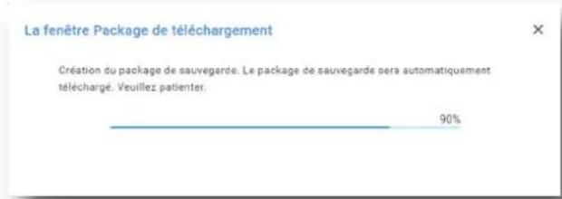 Barco XDM4K25 - Comment créé et exporter un package de sauvegarde de fichiers de position d'objectif - 3