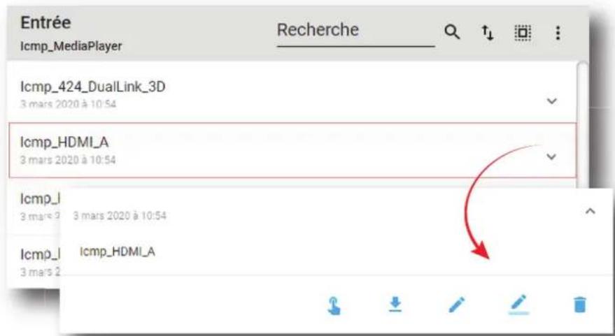 Barco XDM4K25 - Comment exporter un fichier d'entrée - 1