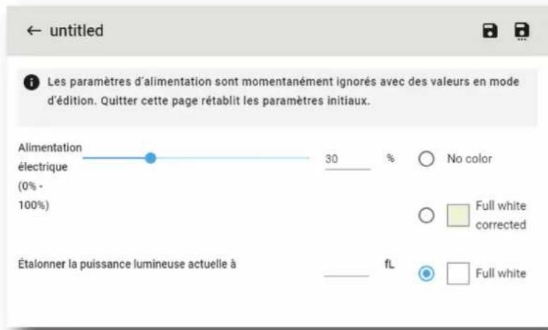 Barco XDM4K25 - Comment créé un fichier d'etalonnage du capteur de lumière - 2