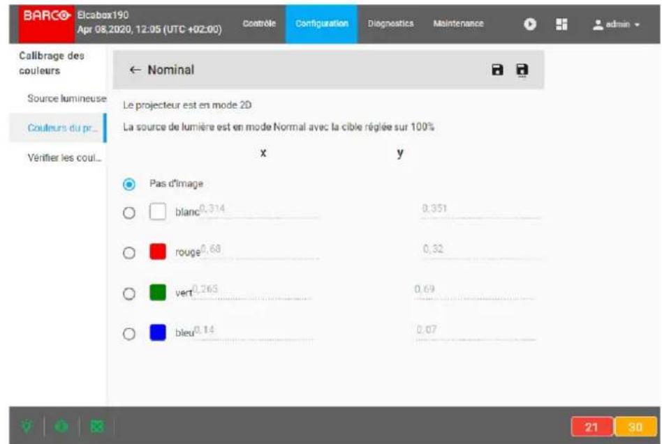 Barco XDM4K25 - Comment modifier - 2