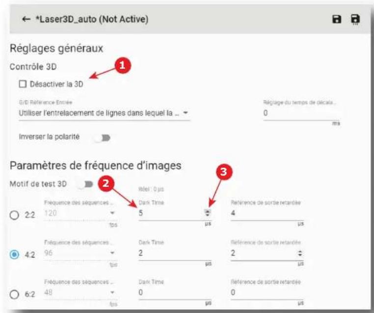 Barco XDM4K25 - Comment effectuer le réglage - 1