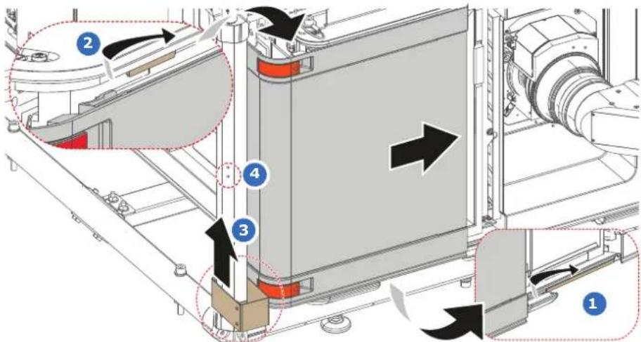 Barco XDM4K25 - Pour effectuer le montage - 1