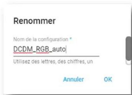 Barco XDM4K25 - Cliquez sur Renommer dans le menu. - 1