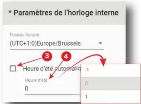 Barco XDM4K25 - Comment régler l'horloge interne du projecteur ? - 2