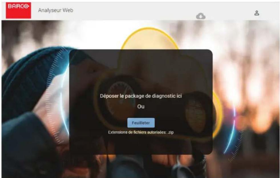 Barco XDM4K25 - Comment dire un package de diagnostic - 2