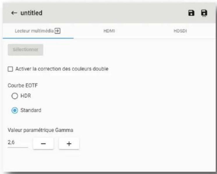 Barco XDM4K25 - Comment créé un fichier d'entrée - 2