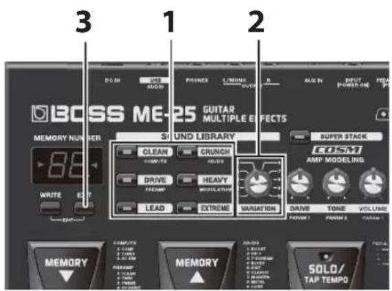BOSS ME25 - Siehe - 1