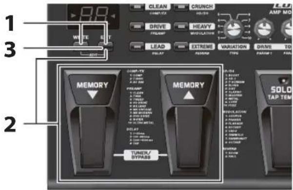 BOSS ME25 - De Noise Suppressor aanpassen - 1