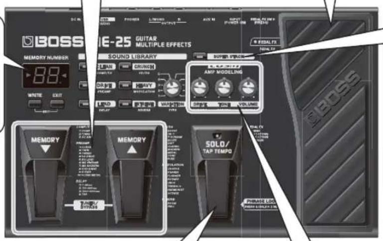 BOSS ME25 - Affichage - 1