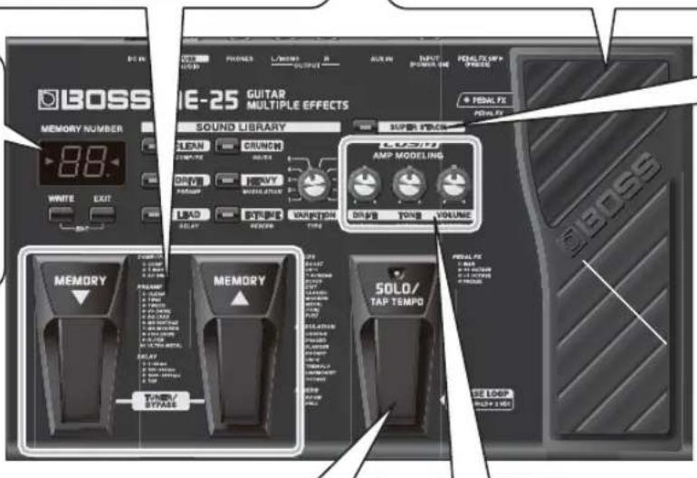 BOSS ME25 - Display - 1