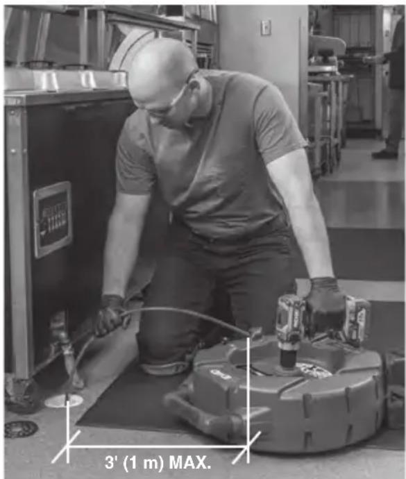 RIDGID FlexShaft K9102 - AVIS IMPORTANT Ne jamais laisser une chaîne de curage en rotation heurter la tête ou le câble de la caméra. Cela pourrait les endommager. - 1
