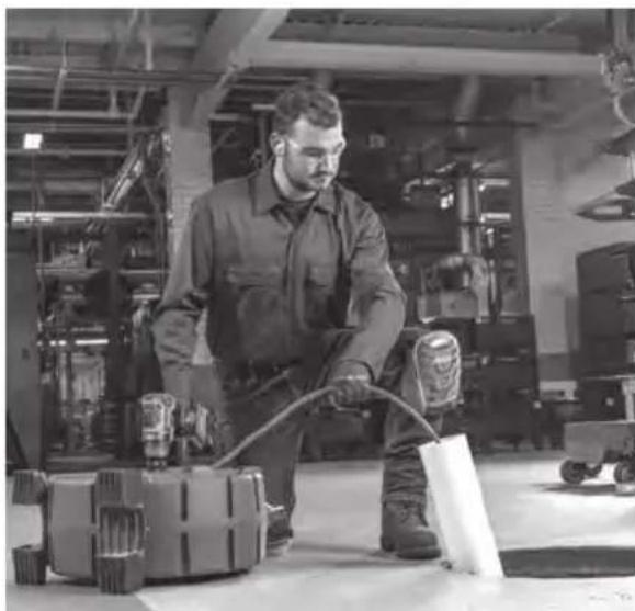 RIDGID FlexShaft K9102 - Machine and Work Area Set-up - 6