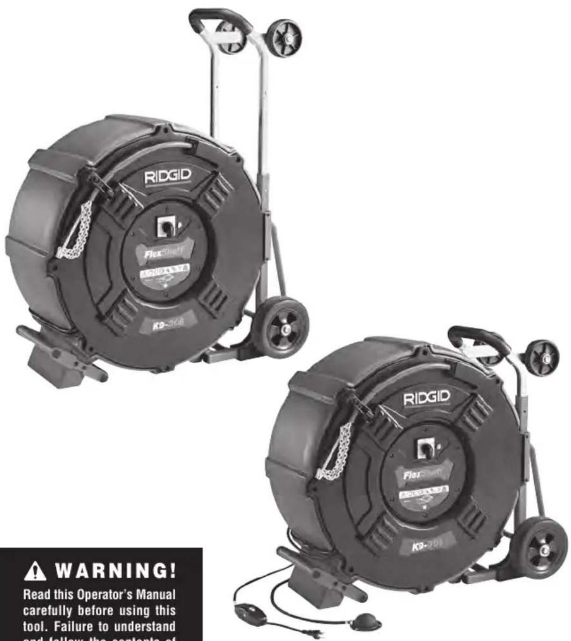 RIDGID FlexShaft K9306 - Model K9-306 FlexShaft™ Drain Cleaning Machine - 1